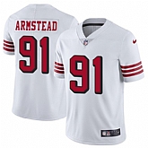 Nike Men & Women & Youth 49ers 91 Arik Armstead White Color Rush Vapor Untouchable Limited Jersey,baseball caps,new era cap wholesale,wholesale hats